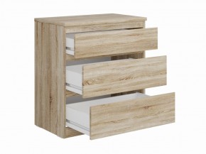 Комод КАСТОР с тремя ящиками, цвет Дуб Сонома в Копейске - kopejsk.ok-mebel.com | фото 2