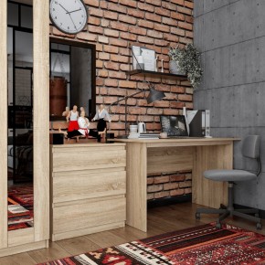 Комод КАСТОР с тремя ящиками, цвет Дуб Сонома в Копейске - kopejsk.ok-mebel.com | фото 3