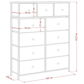 Комод Leset Линкс 11 ящиков (МДФ) в Копейске - kopejsk.ok-mebel.com | фото 12