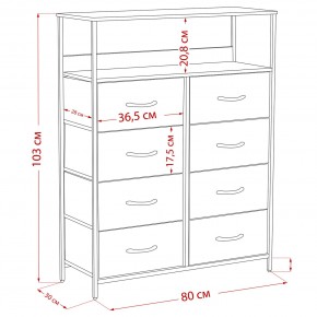 Комод Leset Локи 8 ящ. с полкой в Копейске - kopejsk.ok-mebel.com | фото 12