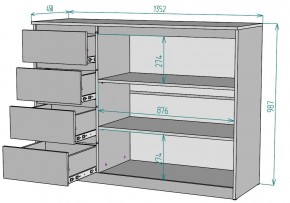 Комод Мальта K116 в Копейске - kopejsk.ok-mebel.com | фото 2