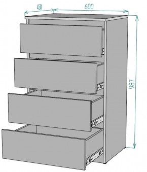 Комод Мальта K131 в Копейске - kopejsk.ok-mebel.com | фото 2