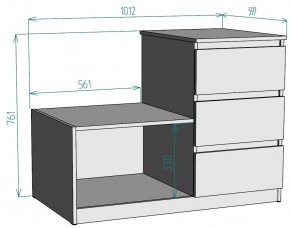 Комод Мальта K207 в Копейске - kopejsk.ok-mebel.com | фото 2