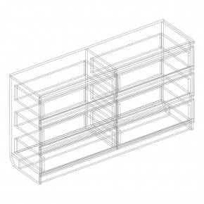 Комод с 6 ящиками 1200 "Бьянко" (Белый лофт) в Копейске - kopejsk.ok-mebel.com | фото 3