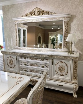 Комод с Зеркалом Алсу (белый глянец) в Копейске - kopejsk.ok-mebel.com | фото 6