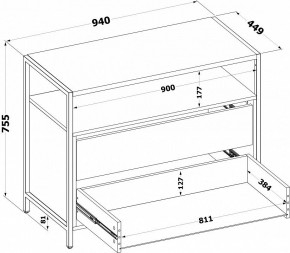 Комод Т-400 в Копейске - kopejsk.ok-mebel.com | фото 4