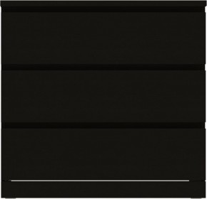 Комод Варма 3 с тремя выдвижными ящиками, цвет ясень черный в Копейске - kopejsk.ok-mebel.com | фото 2
