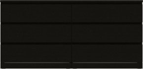 Комод Варма 6Д большой с шестью выдвижными ящиками, цвет ясень черный в Копейске - kopejsk.ok-mebel.com | фото 2