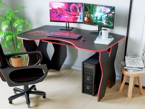 Компьютерный стол КЛ №9.0 (Черный/Красный) в Копейске - kopejsk.ok-mebel.com | фото 3