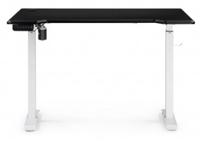 Компьютерный стол Маркос с механизмом подъема 120х75х75 черная шагрень / белый в Копейске - kopejsk.ok-mebel.com | фото 4