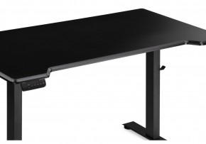 Компьютерный стол Маркос с механизмом подъема 140х80х75 черный / шагрень черная в Копейске - kopejsk.ok-mebel.com | фото 6