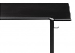Компьютерный стол Маркос с механизмом подъема 140х80х75 черный / шагрень черная в Копейске - kopejsk.ok-mebel.com | фото 8