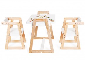 Комплект детской мебели стол и  два стула Я САМ "Лофт-Дуо" (Белый) в Копейске - kopejsk.ok-mebel.com | фото