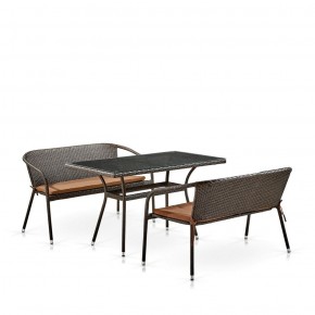 Комплект мебели из иск. ротанга T286A/S139A-W53 Brown в Копейске - kopejsk.ok-mebel.com | фото 2