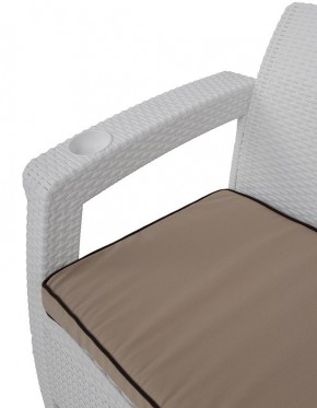 Комплект уличной мебели Yalta Premium Terrace Set (Ялта) белый (+подушки под спину) в Копейске - kopejsk.ok-mebel.com | фото 5