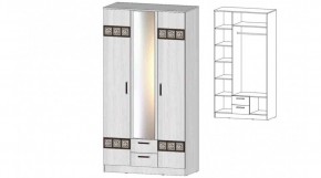КОСТА-РИКА Шкаф 3-х створчатый (анкор светлый) в Копейске - kopejsk.ok-mebel.com | фото