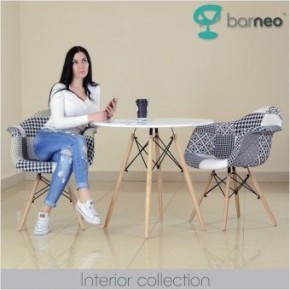 Кресло Barneo N-14 Patchwork черно-белый в Копейске - kopejsk.ok-mebel.com | фото 3