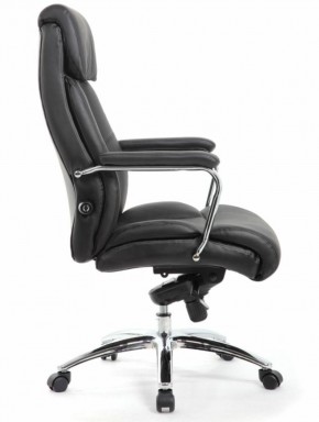 Кресло BRABIX PREMIUM "Phaeton EX-502" (кожа с компаньоном, хром, черное) 530882 в Копейске - kopejsk.ok-mebel.com | фото 3
