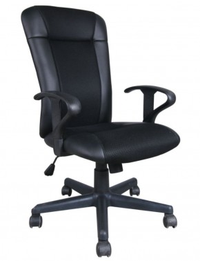 Кресло BRABIX "Optima MG-370" (экокожа/ткань, черное) 531580 в Копейске - kopejsk.ok-mebel.com | фото 1