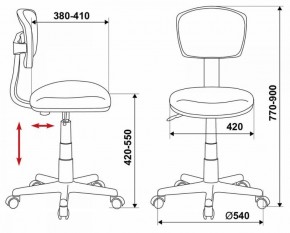 Кресло Бюрократ CH-299/G/15-48 серый в Копейске - kopejsk.ok-mebel.com | фото 3