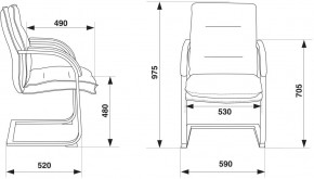 Кресло Бюрократ T-9927SL-LOW-V/BLACK в Копейске - kopejsk.ok-mebel.com | фото 4