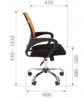 Кресло для оператора CHAIRMAN 696 хром (ткань TW-11/сетка TW-04) в Копейске - kopejsk.ok-mebel.com | фото 7