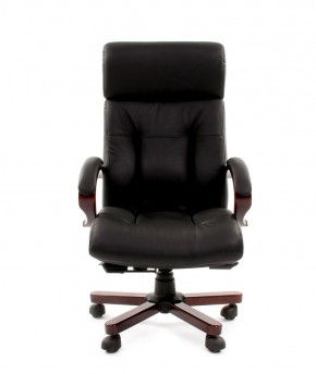 Кресло для руководителя CHAIRMAN  421 (Натуральная кожа) Черное в Копейске - kopejsk.ok-mebel.com | фото 2