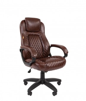 Кресло для руководителя  CHAIRMAN 432 (Экокожа коричневая) в Копейске - kopejsk.ok-mebel.com | фото