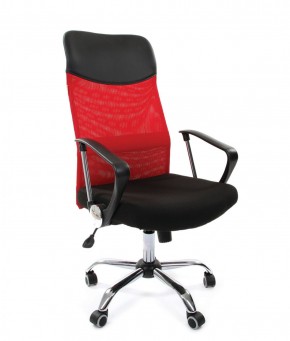Кресло для руководителя CHAIRMAN 610 N (15-21 черный/сетка красный) в Копейске - kopejsk.ok-mebel.com | фото 1
