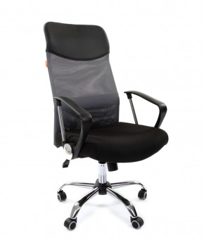 Кресло для руководителя CHAIRMAN 610 N(15-21 черный/сетка серый) в Копейске - kopejsk.ok-mebel.com | фото 1