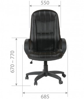 Кресло для руководителя  CHAIRMAN 685 (экокожа черный) в Копейске - kopejsk.ok-mebel.com | фото 5