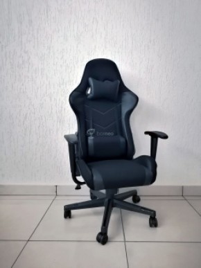 Кресло геймерское Barneo K-50 (черная сетка черные вставки) в Копейске - kopejsk.ok-mebel.com | фото