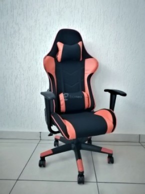 Кресло геймерское Barneo K-50 (черная сетка оранжевые вставки) в Копейске - kopejsk.ok-mebel.com | фото