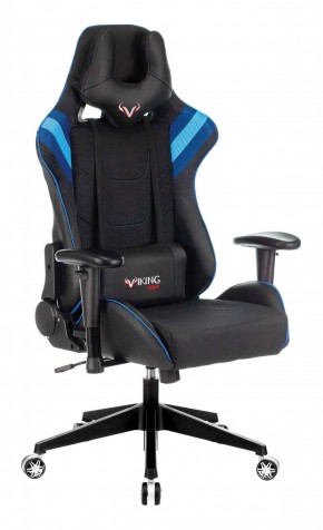 Кресло игровое Бюрократ VIKING 4 AERO BLUE черный/синий в Копейске - kopejsk.ok-mebel.com | фото