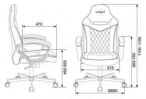 Кресло игровое Бюрократ VIKING 6 KNIGHT B FABRIC черный в Копейске - kopejsk.ok-mebel.com | фото 4