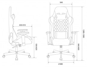 Кресло игровое Бюрократ VIKING 7 KNIGHT BR FABRIC коричневый/бежевый в Копейске - kopejsk.ok-mebel.com | фото 4