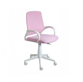 Кресло Ирис White сетка/ткань розовая в Копейске - kopejsk.ok-mebel.com | фото 1
