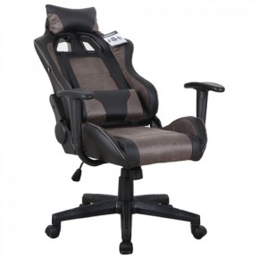 Кресло компьютерное BRABIX "GT Racer GM-100" (черное/коричневое) 531819 в Копейске - kopejsk.ok-mebel.com | фото 4