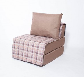 Кресло-кровать бескаркасное Харви (коричневый-квадро беж) в Копейске - kopejsk.ok-mebel.com | фото