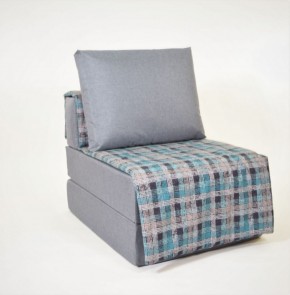 Кресло-кровать бескаркасное Харви (серый-квадро азур) в Копейске - kopejsk.ok-mebel.com | фото