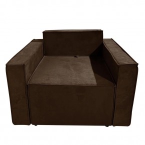 Кресло-кровать Принц КК1-ВК (велюр коричневый) в Копейске - kopejsk.ok-mebel.com | фото