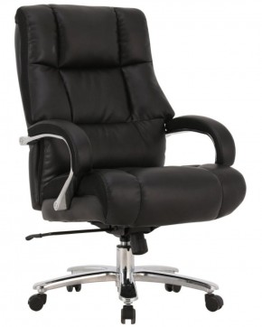 Кресло офисное BRABIX PREMIUM "Bomer HD-007" (рециклированная кожа, хром, черное) 531939 в Копейске - kopejsk.ok-mebel.com | фото