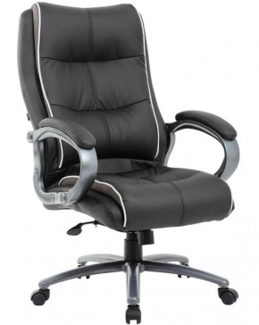 Кресло офисное BRABIX PREMIUM "Strong HD-009" (экокожа черная, ткань серая) 531945 в Копейске - kopejsk.ok-mebel.com | фото 1