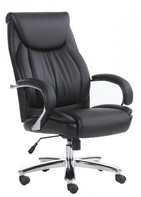 Кресло офисное BRABIX "Advance EX-575" (хром/экокожа/черное) 531825 в Копейске - kopejsk.ok-mebel.com | фото