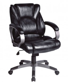 Кресло офисное BRABIX "Eldorado EX-504", экокожа, черное, 530874 в Копейске - kopejsk.ok-mebel.com | фото