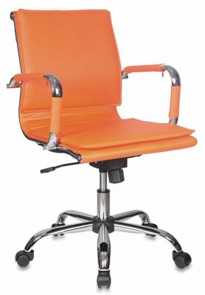Кресло руководителя Бюрократ CH-993-LOW/ORANGE оранжевый в Копейске - kopejsk.ok-mebel.com | фото