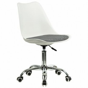 Кресло стул BRABIX "Eames MG-310 CH", хром, пластик белый, ткань серая, 532924 в Копейске - kopejsk.ok-mebel.com | фото 2