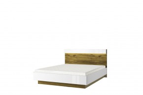 Кровать 160 с подъемником, TORINO, цвет белый/Дуб наварра в Копейске - kopejsk.ok-mebel.com | фото