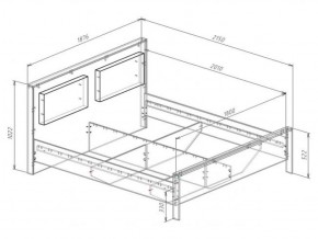 Кровать 1800 с плитой 22 мм ЛИБЕРТИ + основание в Копейске - kopejsk.ok-mebel.com | фото 3