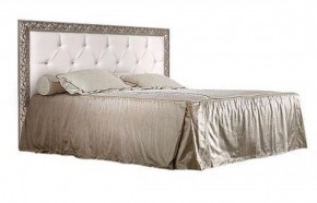Кровать 2-х спальная(1,6 м)Тиффани Premium черная/серебро с мягким элементом со стразами с подъемным механизмом (ТФКР-2[3][7](П) в Копейске - kopejsk.ok-mebel.com | фото 1